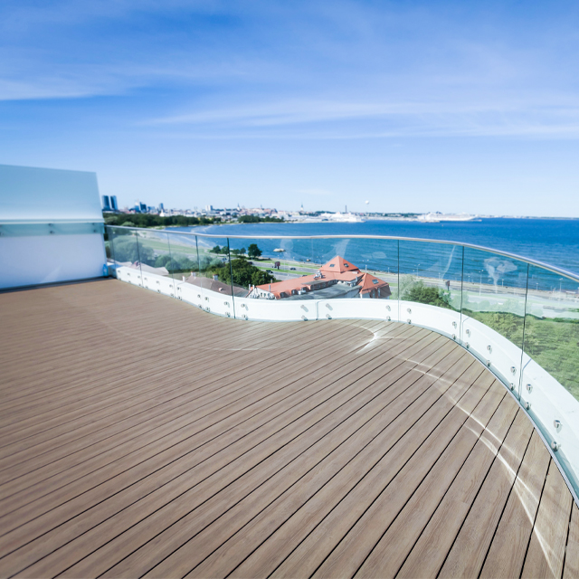 Escalier Terrasse Entretoise en verre sans cadre Garde-corps